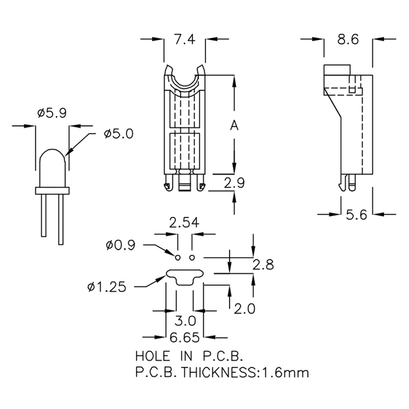 LED Lens Holder LS-LD-18